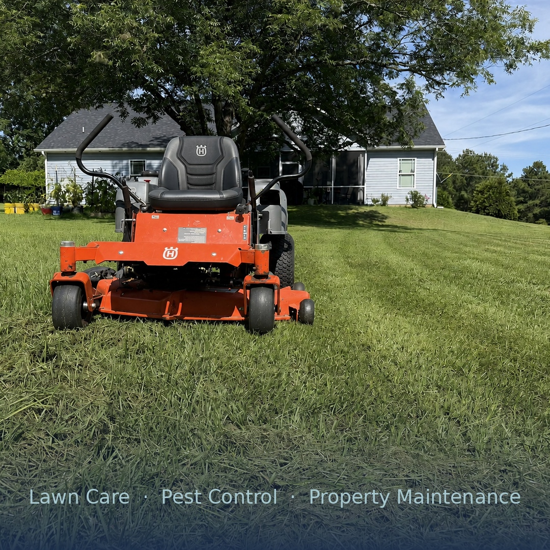 A freshly striped lawn mowed by our team